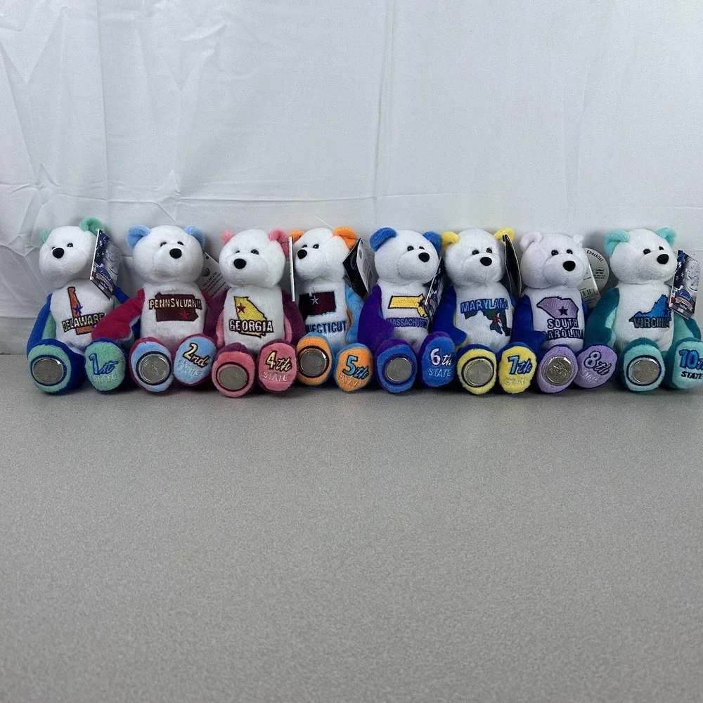 Vintage‎ Limited Treasures State Quarter Coin Bears 50 States 8 Bears Total